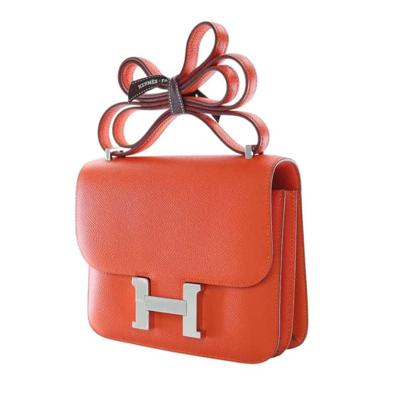 Hermès Mini Epsom Constance III 18 Orange Leather Good condition - Inside View