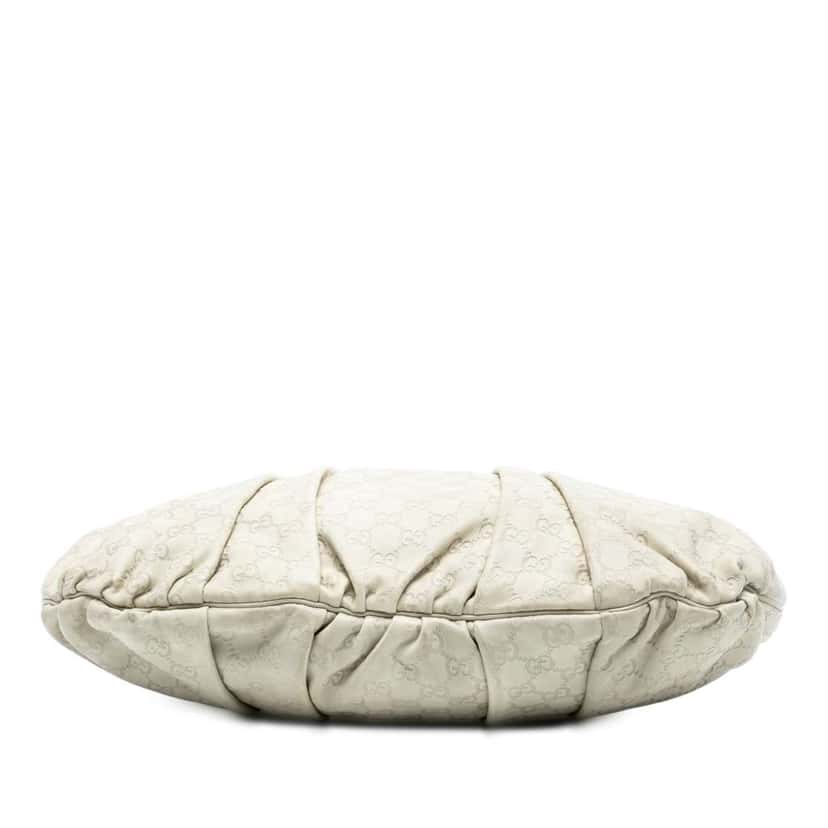 Gucci Large Guccissima Hysteria Satchel White Leather Good condition - Inside View