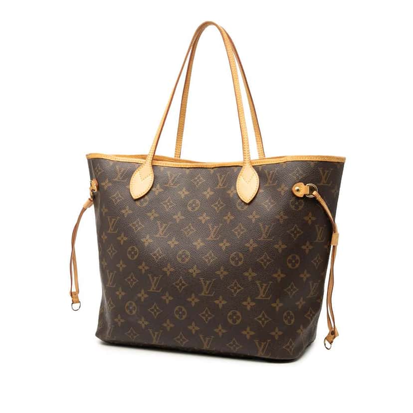 Louis Vuitton Monogram Neverfull MM Brown Good condition - Back View