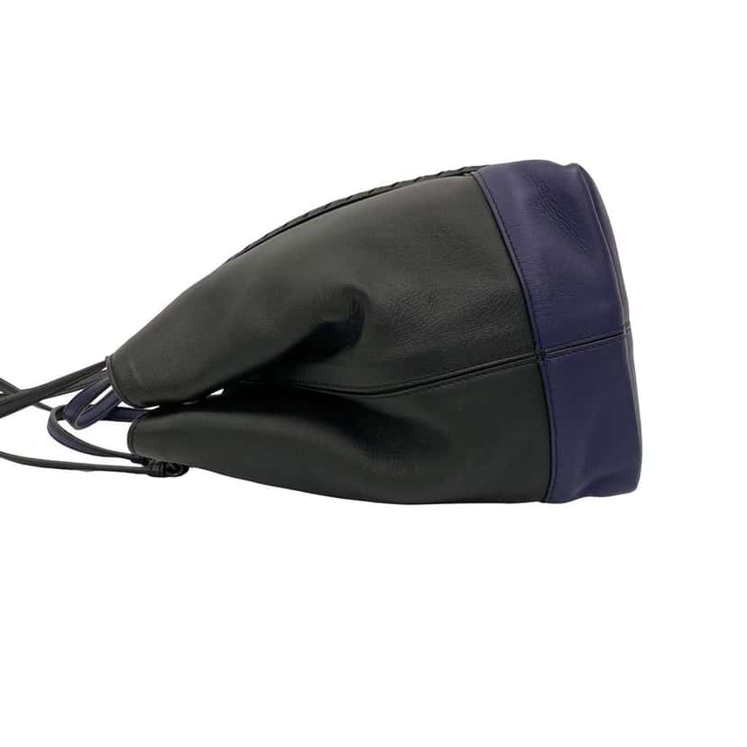 Bottega Veneta Intrecciato Trimmed Nappa Satchel Black Leather Good condition - Box View