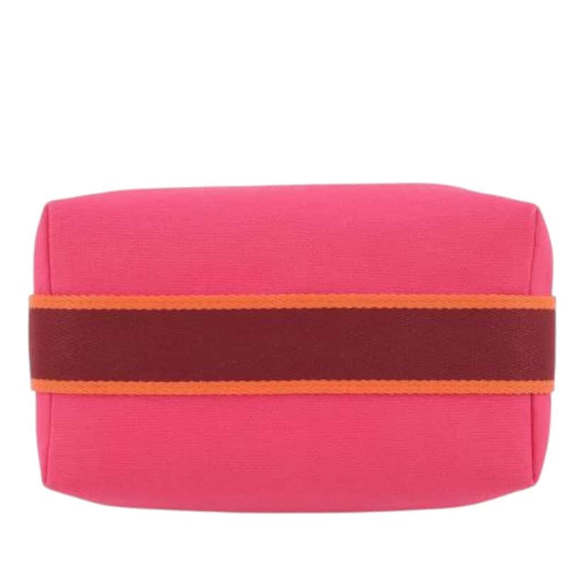 Hermès Small Toile Bride A Brac Case Pink Canvas Good condition - Inside View