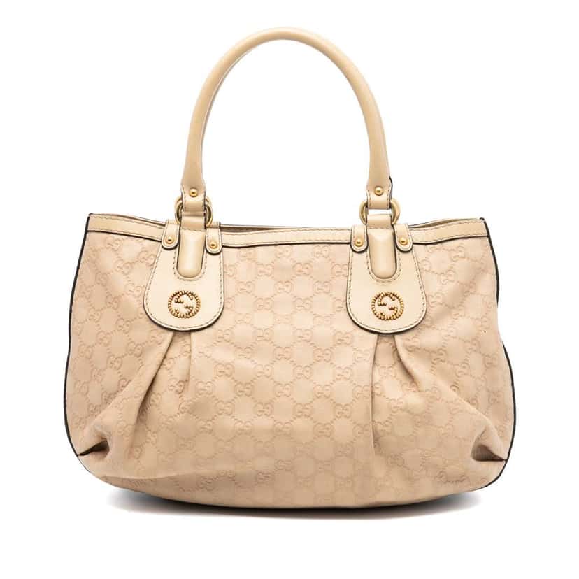 Gucci Guccissima Scarlett Tote Brown Leather Good condition - Front View