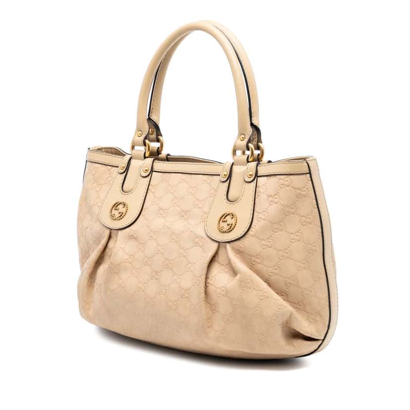 Gucci Guccissima Scarlett Tote Brown Leather Good condition - Back View