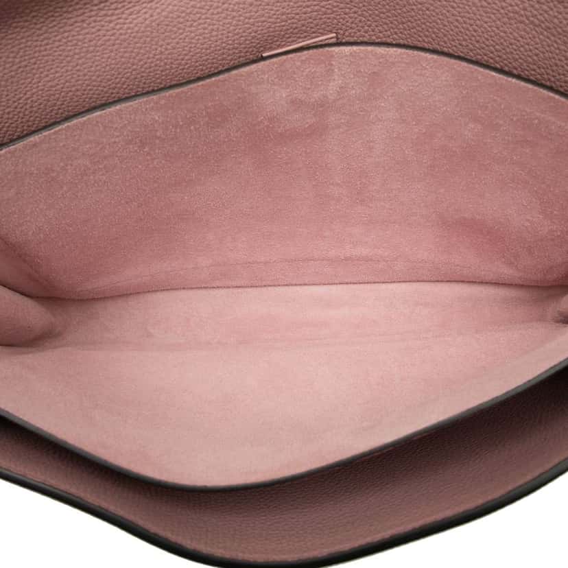 Gucci Pebbled Calfskin Soft Jackie Clutch Pink Leather Good condition - Model View