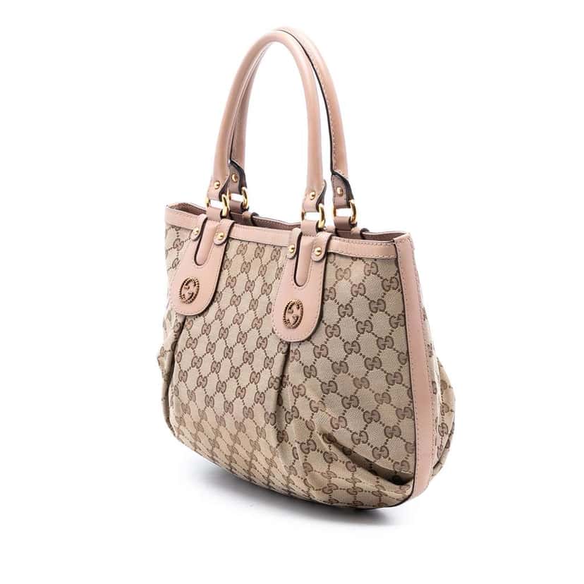 Gucci GG Canvas Scarlett Tote Brown Canvas Good condition - Back View