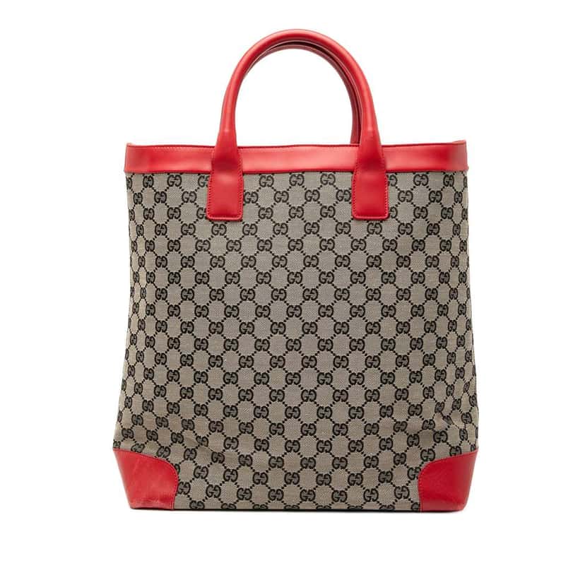 Gucci GG Canvas Tote Grey Canvas Good condition - Front View