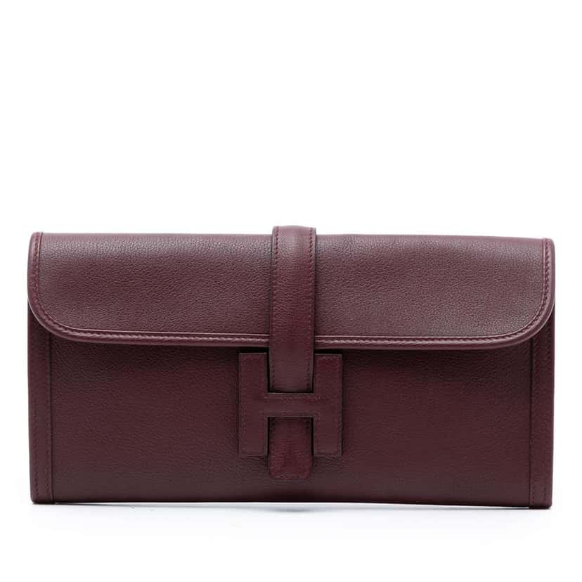 Hermès Evercolor Jige Elan 29 Red Leather Good condition - Front View