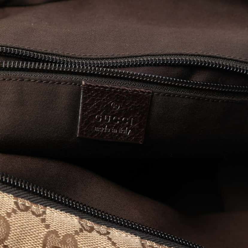 Gucci GG Canvas Web Tote Brown Canvas Good condition - Box View