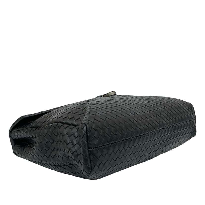 Bottega Veneta Nappa Intrecciato Briefcase Black Leather Good condition - Inside View