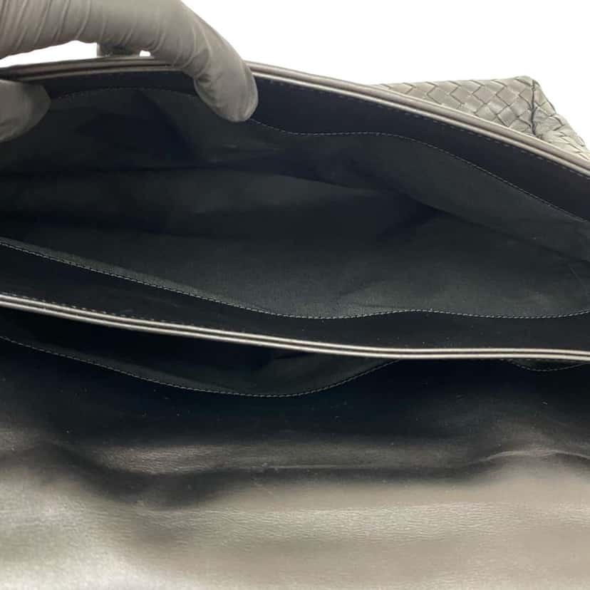 Bottega Veneta Nappa Intrecciato Briefcase Black Leather Good condition - Box View