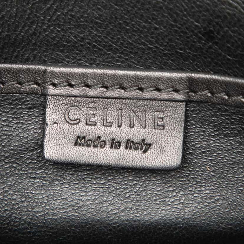 Celine Nano Bicolor Canvas and Leather Luggage Tote White Canvas Very good condition - Box View