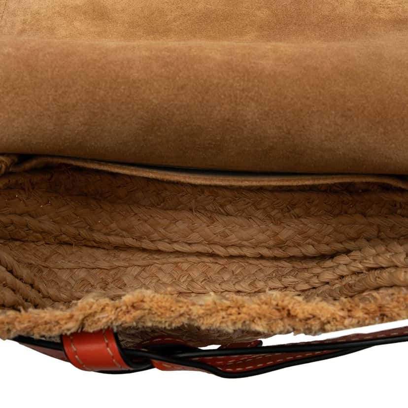 Loewe Medium Raffia Gate Crossbody Brown Very good condition - Model View
