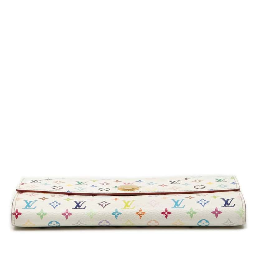 Louis Vuitton Monogram Multicolore Sarah Long Wallet White Good condition - Inside View