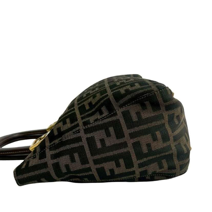 Fendi Small Zucca Canvas Twins Tote Brown Canvas Good condition - Box View