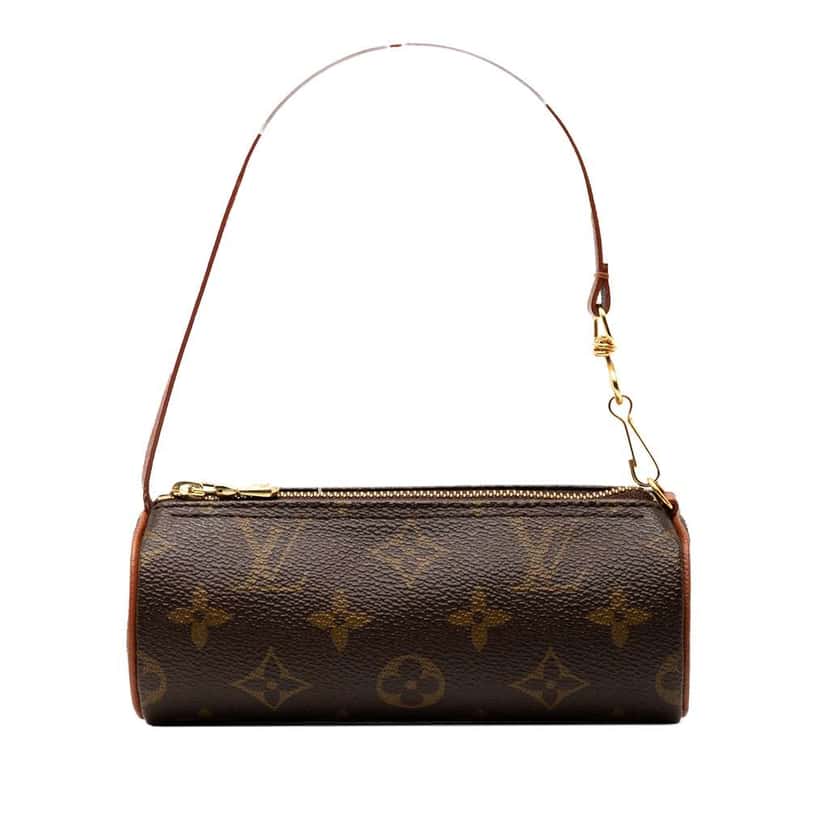Louis Vuitton Monogram Papillon Pochette Brown Good condition - Front View