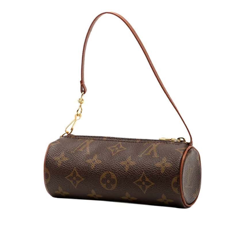 Louis Vuitton Monogram Papillon Pochette Brown Good condition - Back View