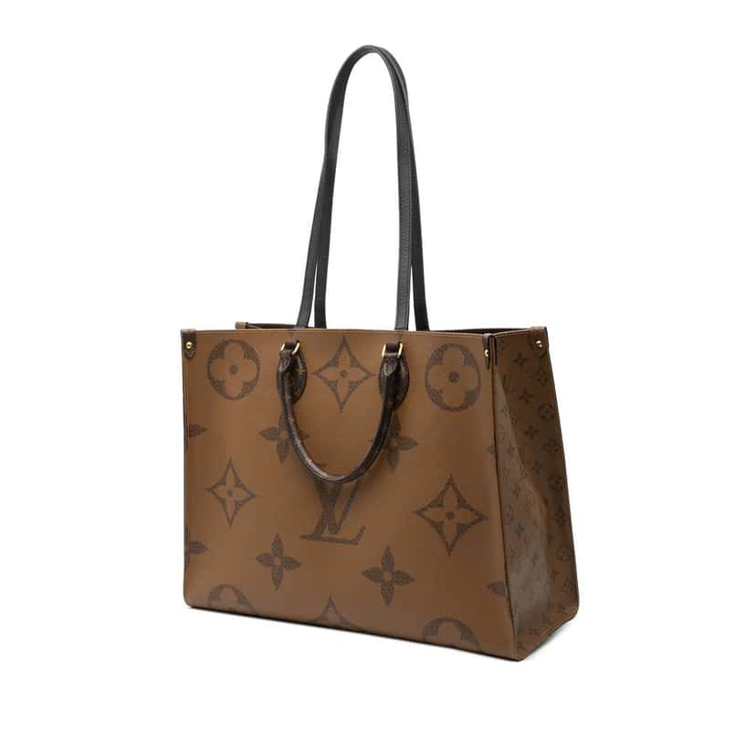 Louis Vuitton Monogram Reverse Giant OnTheGo GM Brown Very good condition - Back View