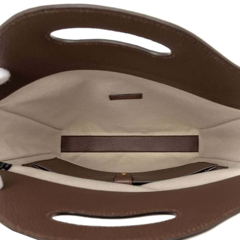 Gucci GG Supreme Web Tiger Satchel Brown Canvas Very good condition - Model View