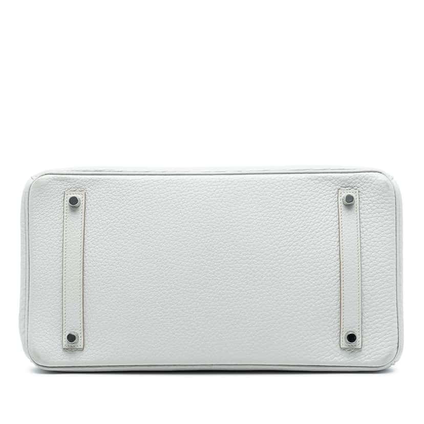 Hermès Togo Birkin Retourne 35 White Leather Good condition - Inside View