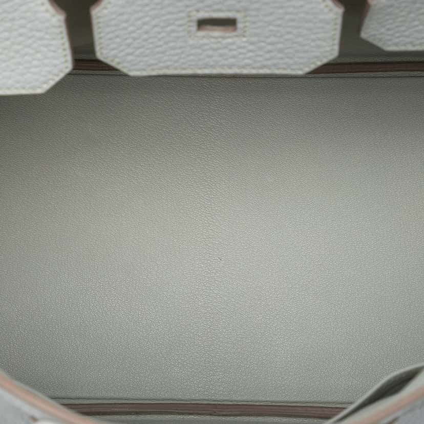 Hermès Togo Birkin Retourne 35 White Leather Good condition - Model View