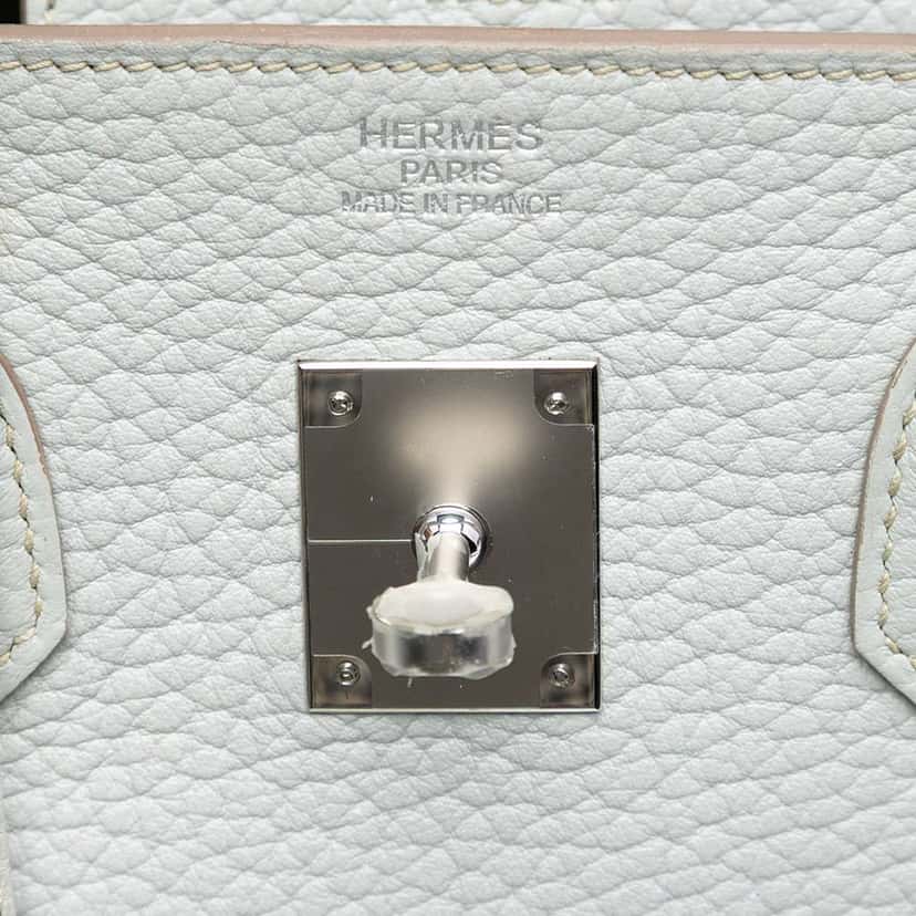 Hermès Togo Birkin Retourne 35 White Leather Good condition - Box View