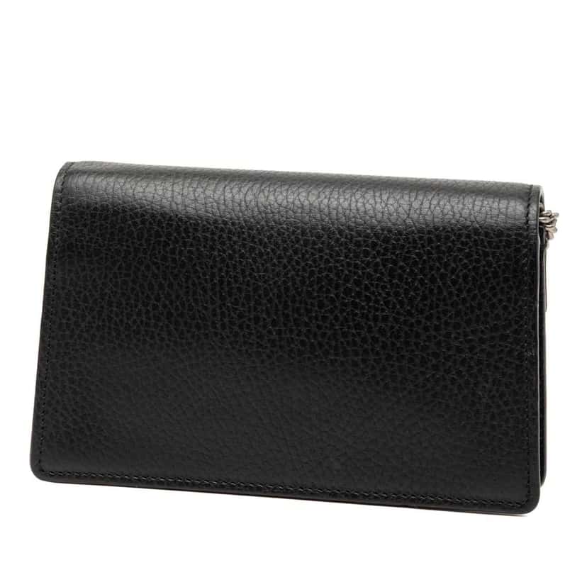 Gucci Mini Leather Dionysus Crossbody Black Leather Good condition - Back View