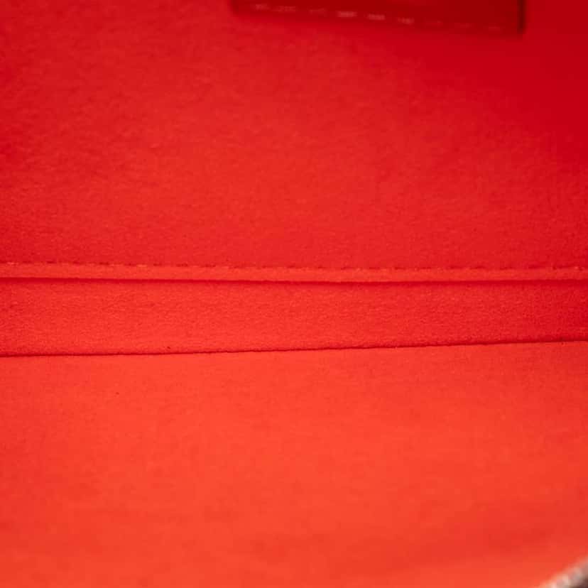 Louis Vuitton Epi Neverfull Pouch Orange Leather Very good condition - Model View