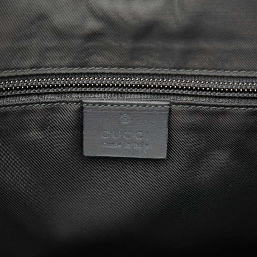 Gucci Guccissima Web Tote Black Leather Good condition - Box View
