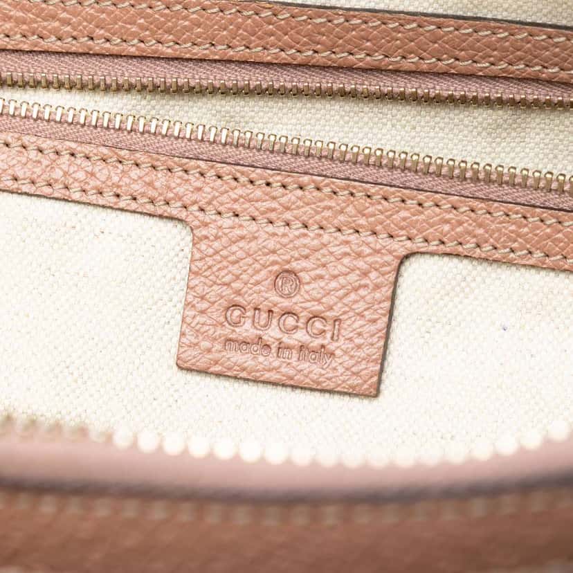 Gucci Medium GG Canvas Bree Dome Tote Brown Canvas Very good condition - Box View