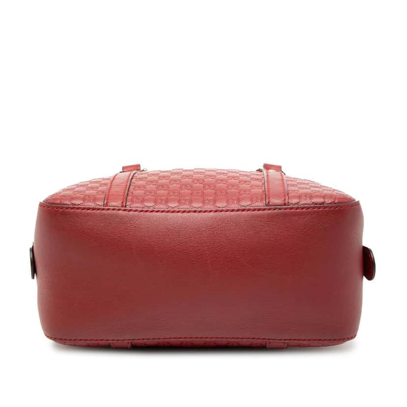 Gucci Small Microguccissima Bree Satchel Red Leather Very good condition - Inside View