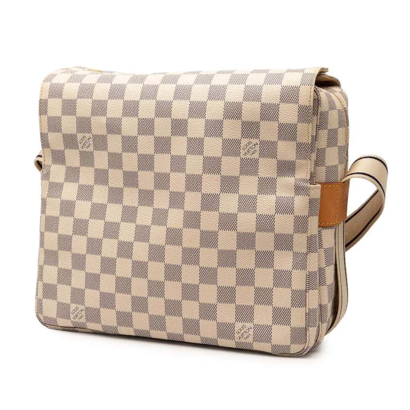 Louis Vuitton Damier Azur Naviglio White Very good condition - Back View