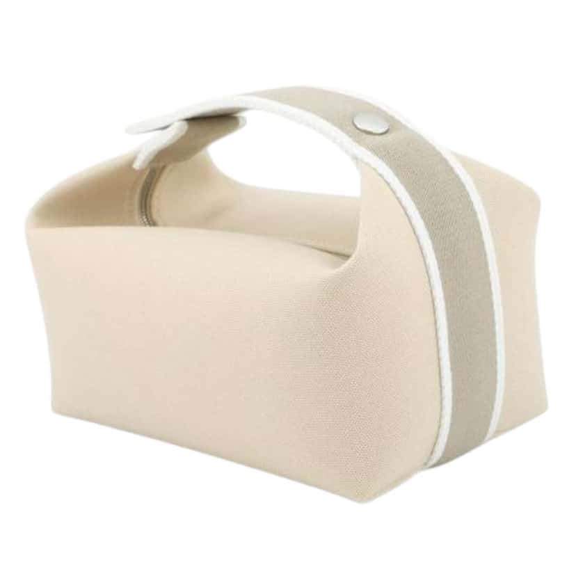 Hermès Small Canvas Bride A Brac Case Brown Canvas Good condition - Inside View