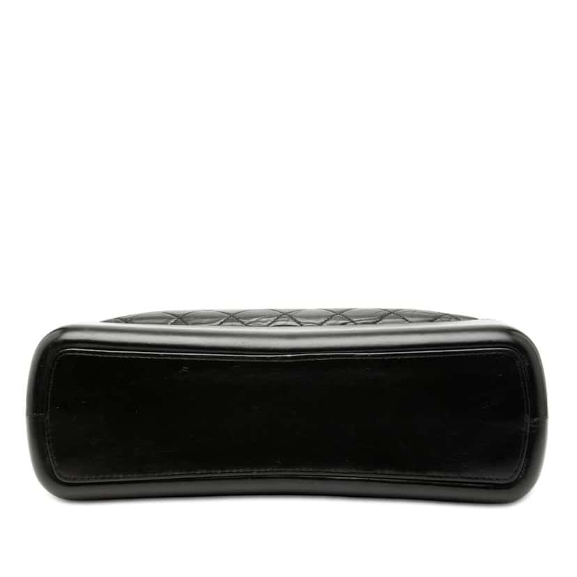 Chanel Large Aged Calfskin Gabrielle Shopping Tote Black Leather Very good condition - Inside View