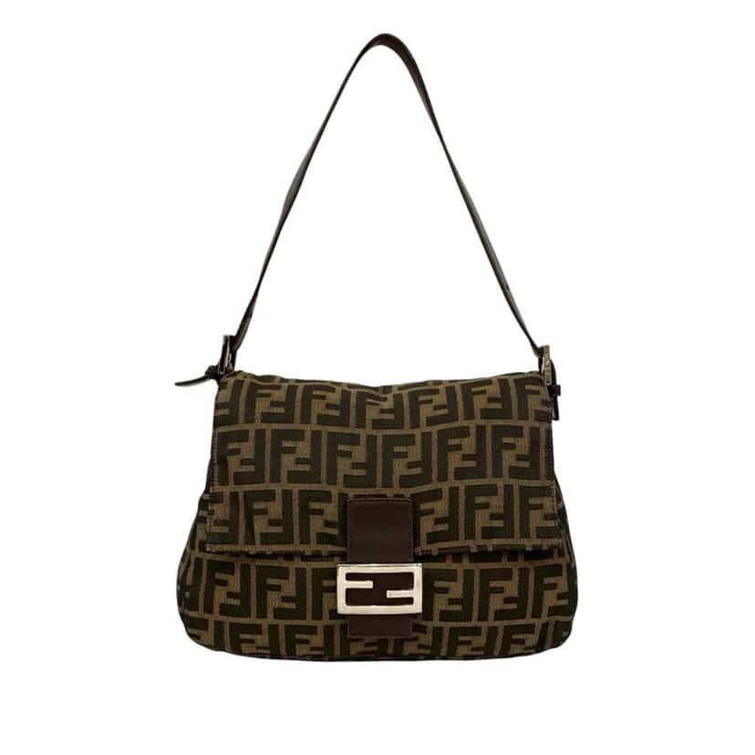 Fendi Zucca Canvas Mamma Forever Brown Canvas Good condition - Front View