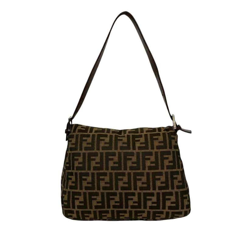 Fendi Zucca Canvas Mamma Forever Brown Canvas Good condition - Back View