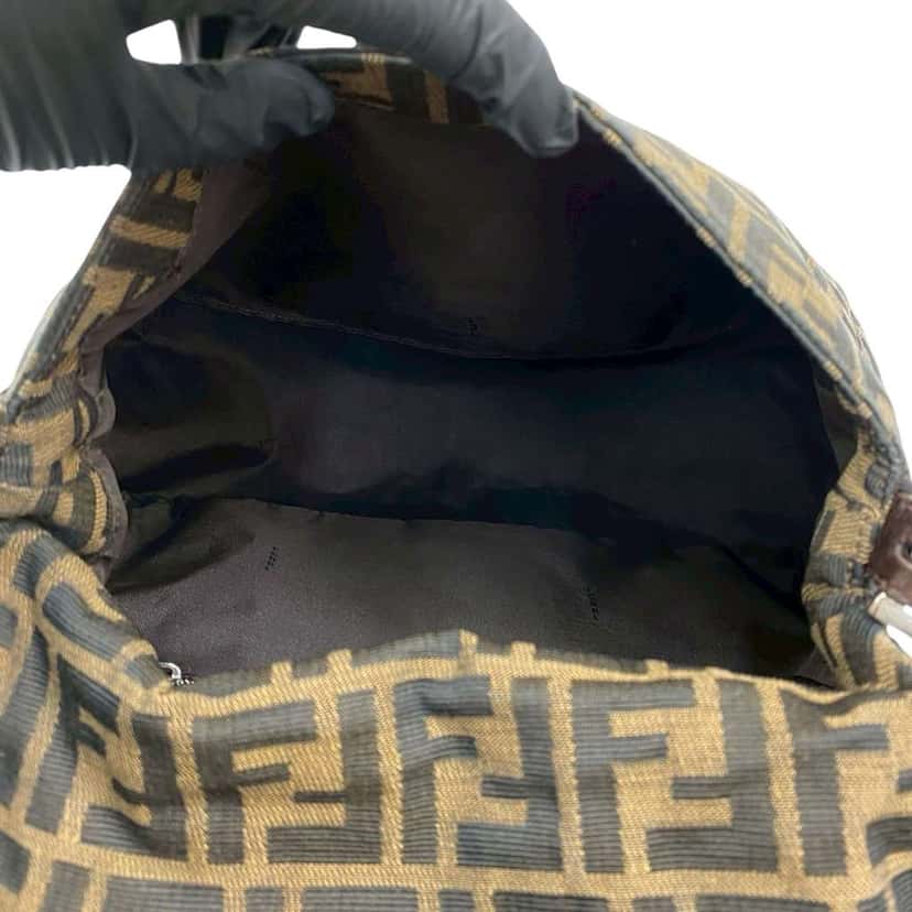 Fendi Zucca Canvas Mamma Forever Brown Canvas Good condition - Inside View