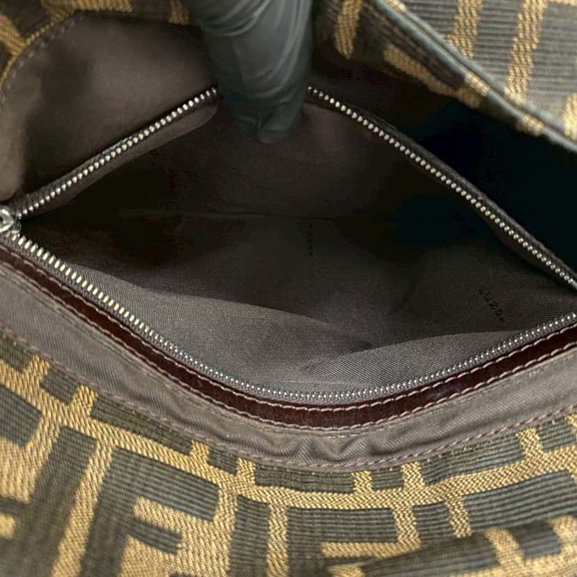 Fendi Zucca Canvas Mamma Forever Brown Canvas Good condition - Model View