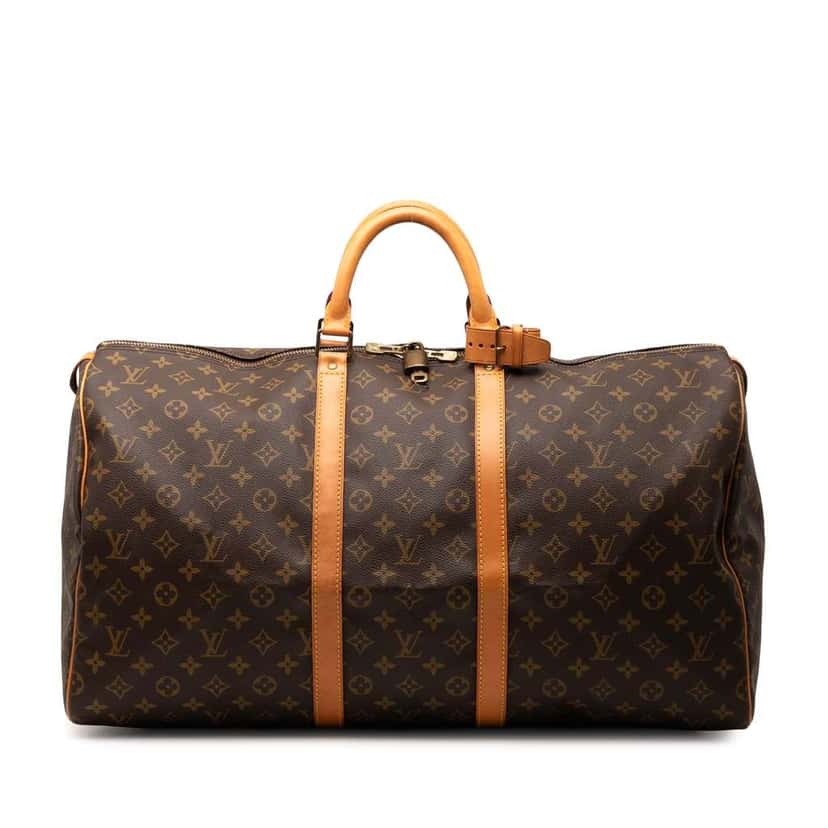 Louis Vuitton Monogram Keepall 55 Brown Good condition - Front View