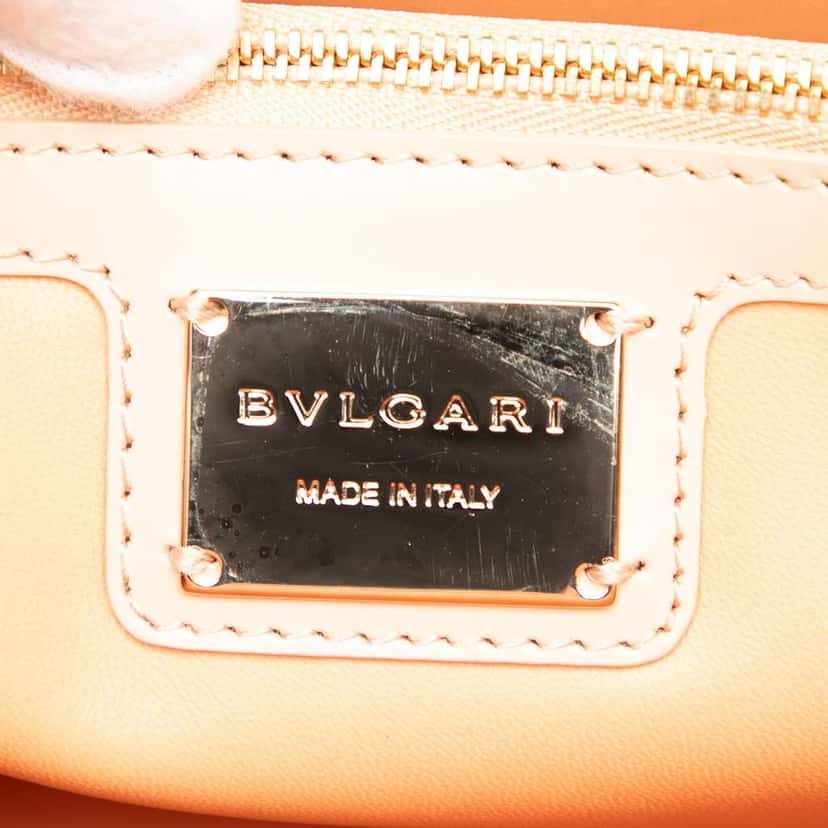 Bvlgari Medium Laser Cut Calfskin Serpenti Forever Diamond Blast Sunshine Crossbody Brown Leather Good condition - Box View