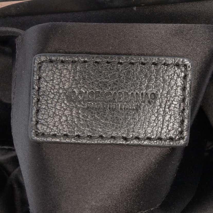 Dolce & Gabbana Sequined Frame Clutch Green Good condition - Box View