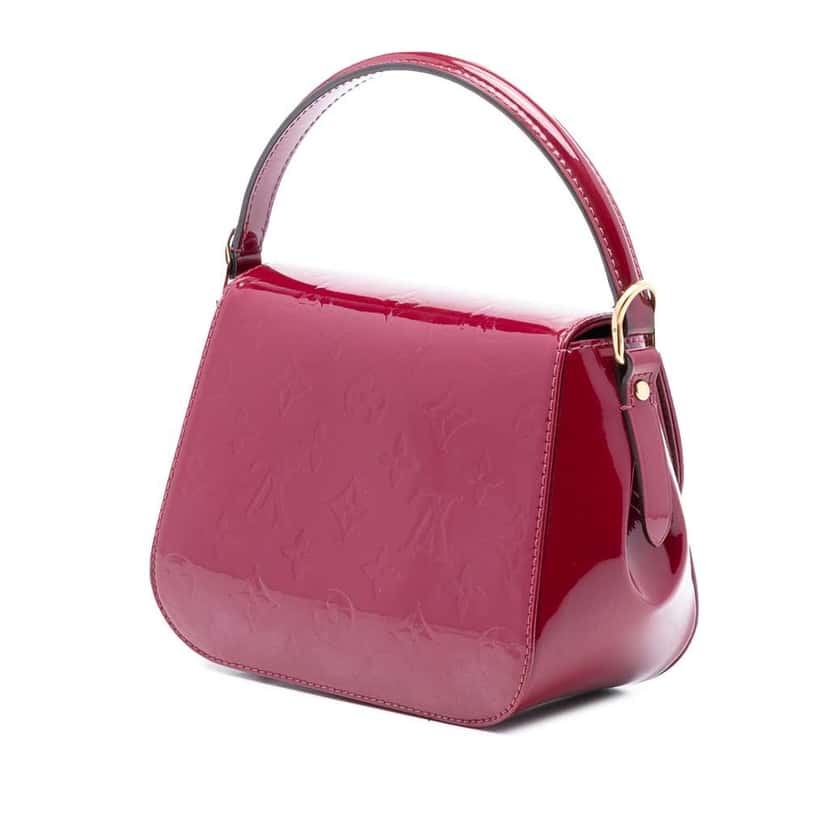 Louis Vuitton Monogram Vernis Pasadena Red Leather Good condition - Back View