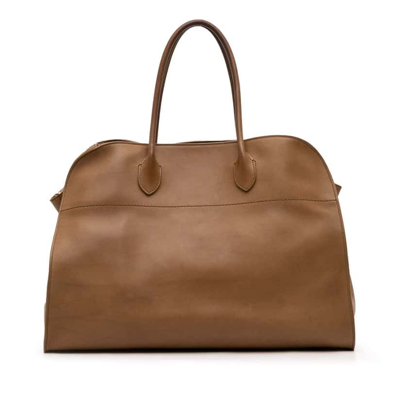 The Row Leather Margaux 17 Brown Leather Good condition - Front View
