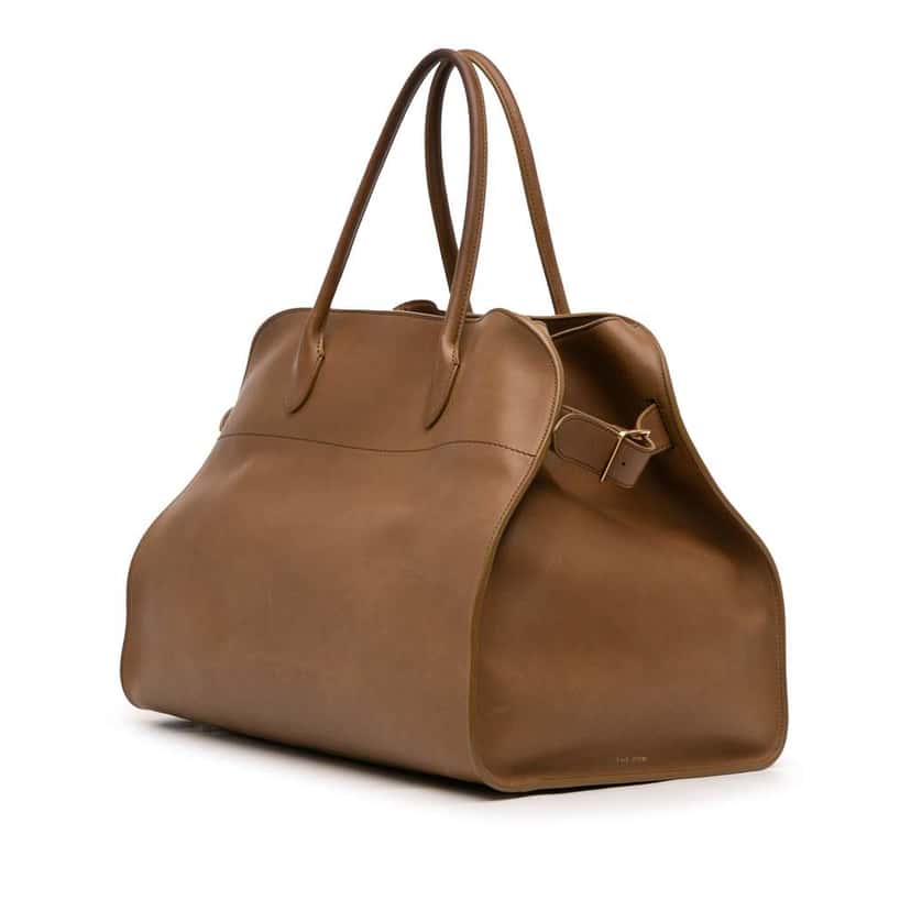 The Row Leather Margaux 17 Brown Leather Good condition - Back View