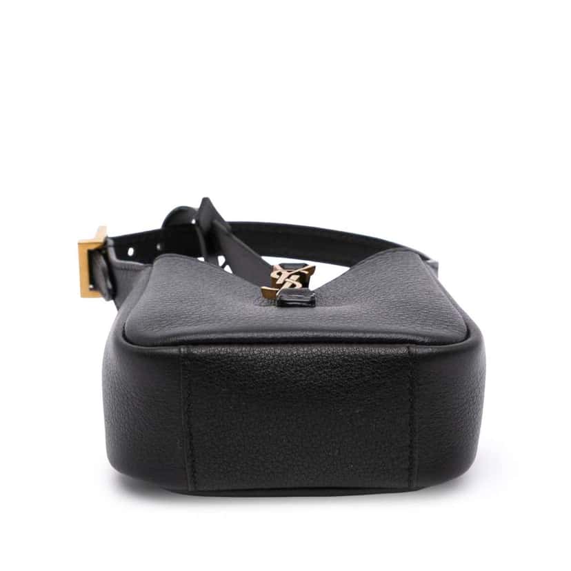 Saint Laurent Micro Grained Calfskin Supple Le 5 a 7 Handbag Black Leather Good condition - Inside View