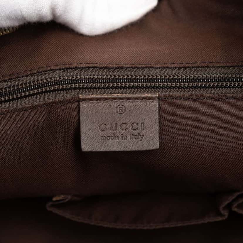 Gucci GG Canvas Web Briefcase Brown Canvas Fair condition - Box View