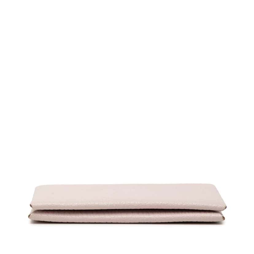 Hermès Chevre Mysore Calvi Card Holder Pink Leather Good condition - Inside View