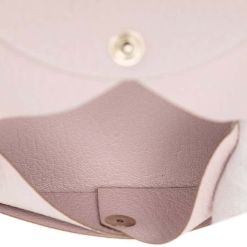 Hermès Chevre Mysore Calvi Card Holder Pink Leather Good condition - Model View