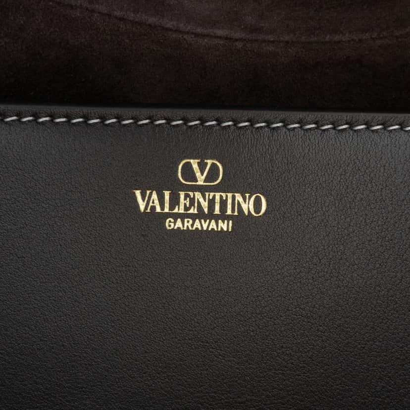 Valentino Medium Leather Ohval Flap Bag Black Leather Very good condition - Box View