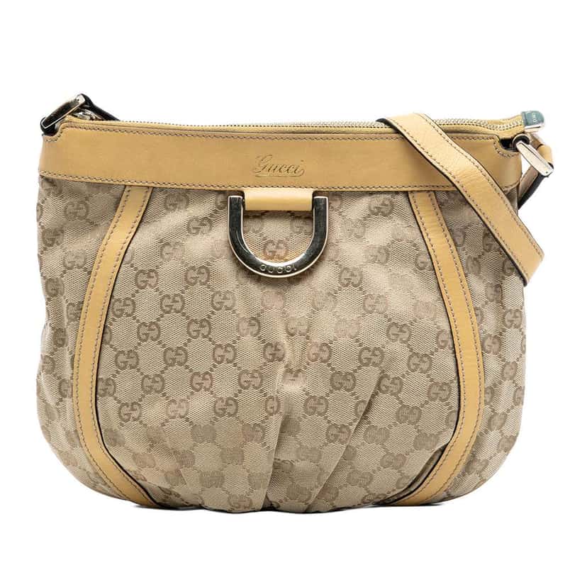 Gucci GG Canvas Abbey D Ring Crossbody Brown Canvas Very good condition - Front View