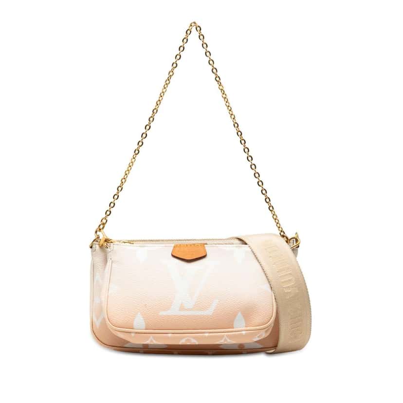 Louis Vuitton Monogram Giant By The Pool Multi Pochette Accessoires Brown Very good condition - Front View